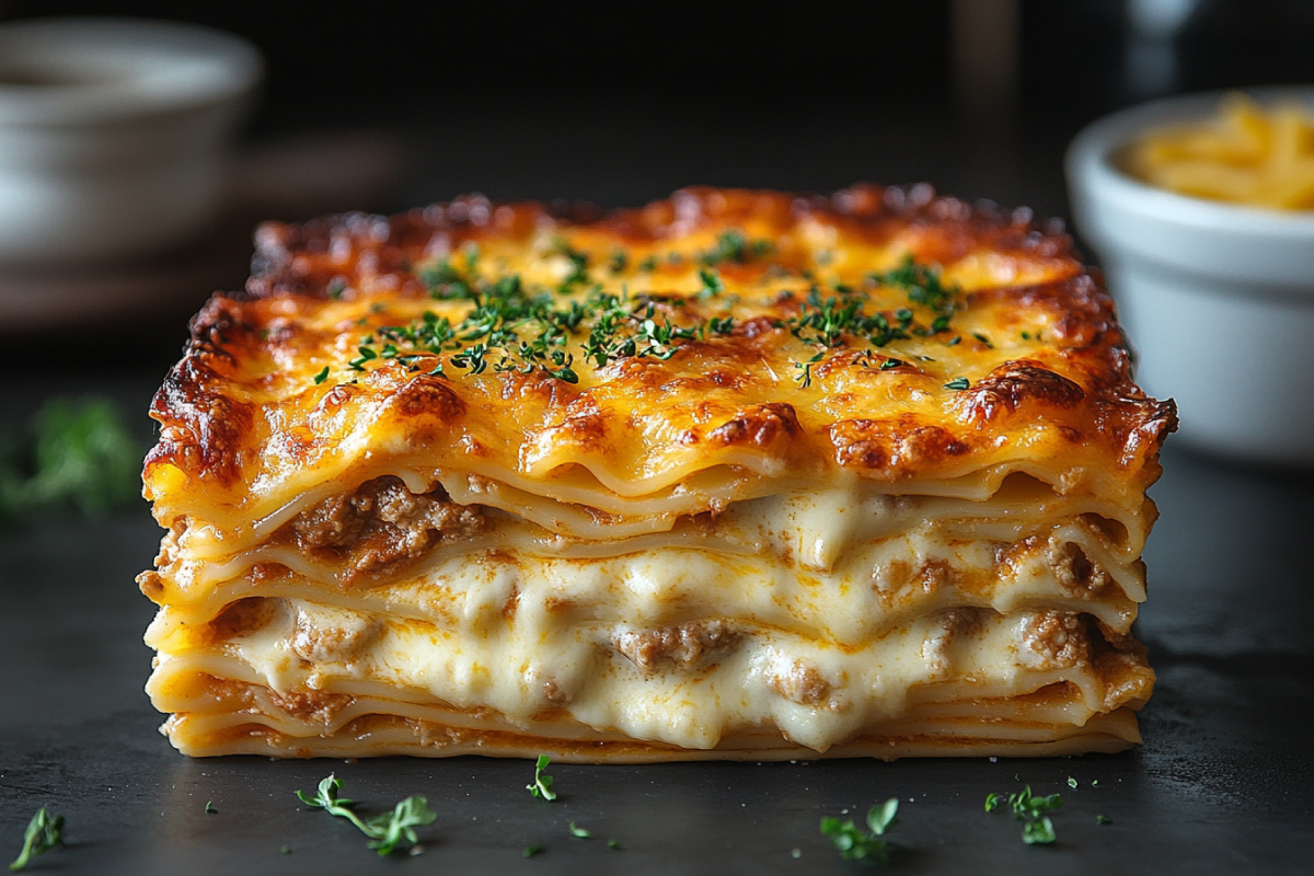 A side-by-side comparison of a casserole and lasagna, highlighting the difference between casserole and lasagna with their distinct layers and presentation.